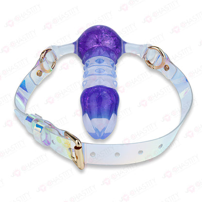 Crystal Silicone Dildo Mouth Gag