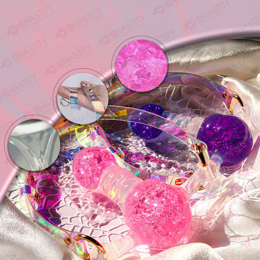 Crystal Silicone Dildo Mouth Gag