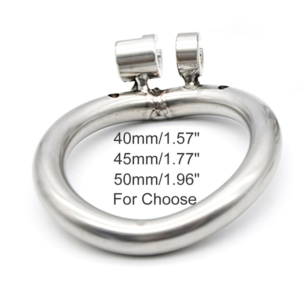 Curved Metal Chastity Cage Ring Accessory