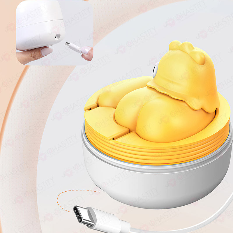 Cute Chick Clit Sucking Vibrator