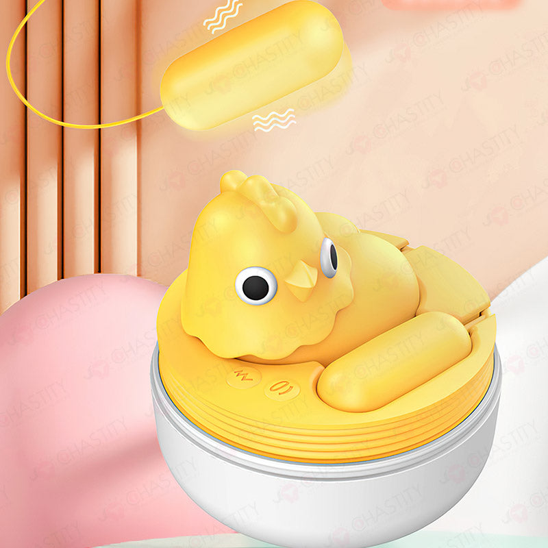 Cute Chick Clit Sucking Vibrator