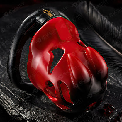 Dark Flame - Rabbit Head Chastity Cage