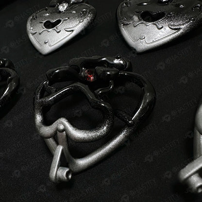 Dark Magic Chastity Cage with Gemstone
