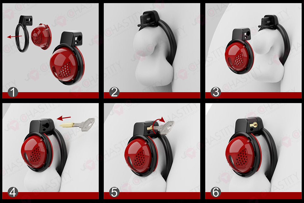 Detachable Multi-Functional Nano Chastity Cage