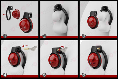 Detachable Multi-Functional Nano Chastity Cage