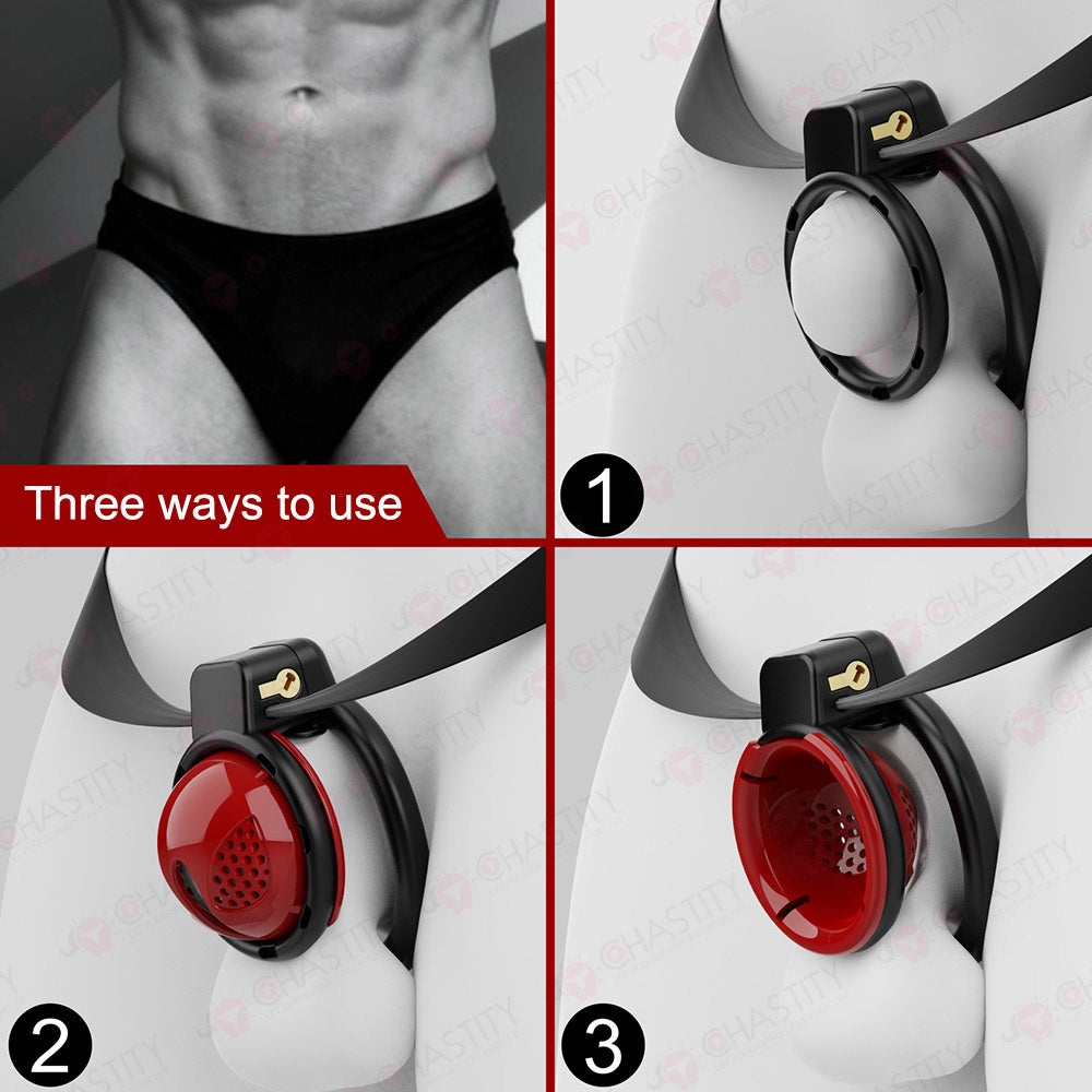 Detachable Multi-Functional Nano Chastity Cage