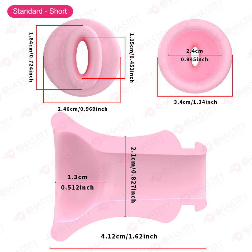 Detachable Silicone Inverted Component for Chastity Cage