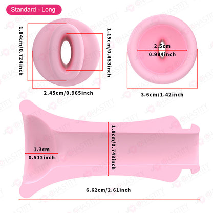Detachable Silicone Inverted Component for Chastity Cage