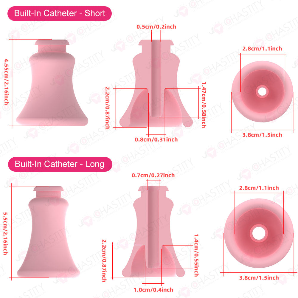 Detachable Silicone Inverted Component for Chastity Cage