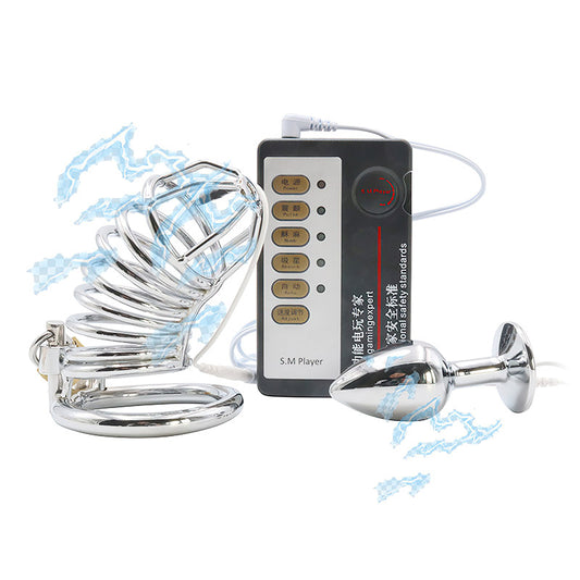 E-Stim Penis & Butt Plug Combo