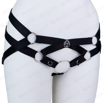 Elastic Crisscross Chastity Lock Auxiliary Belt