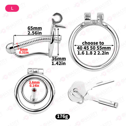 Escape Proof Chastity Cage (Urethral Insert)