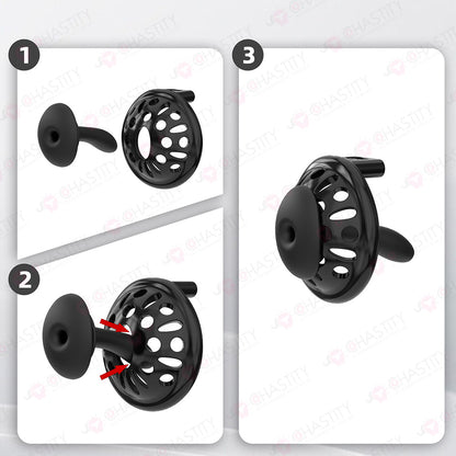 Extension Ring Soft Spikes Chastity Cage Double Pleasure