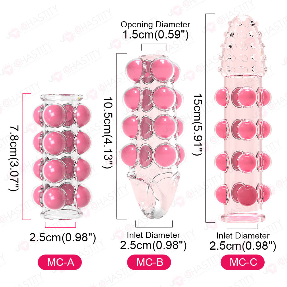 Extra Large Beaded Penis Sleeve