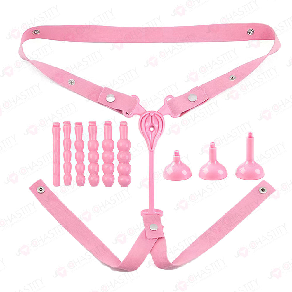 Feminization Chastity Device With Urethral Insert