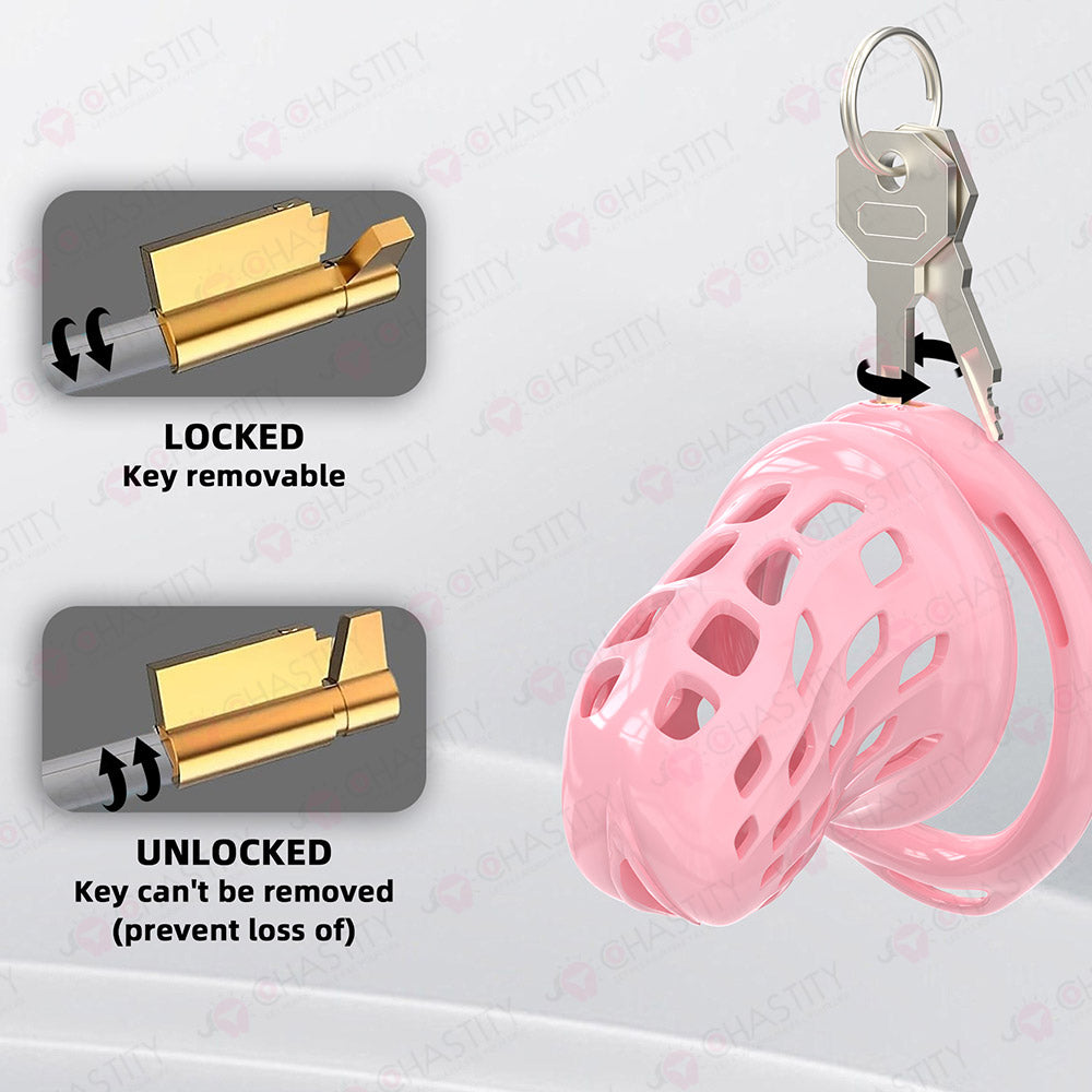 Fitting Chastity Cage - Hidden Lock Cylinder