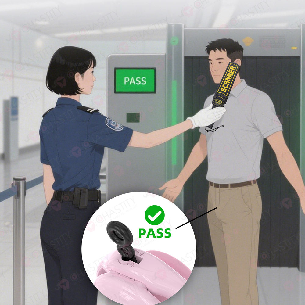 Fitting Chastity Cage - Hidden Lock Cylinder