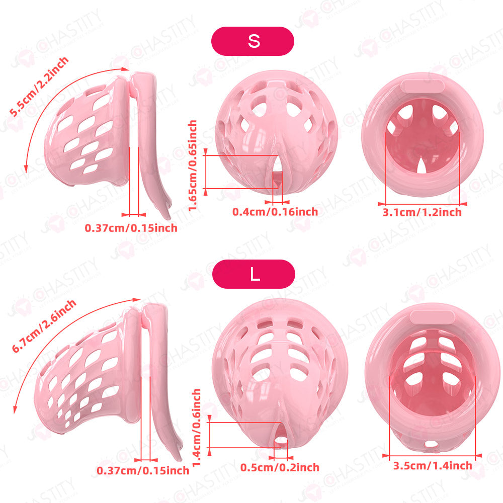 Fitting Chastity Cage - Hidden Lock Cylinder