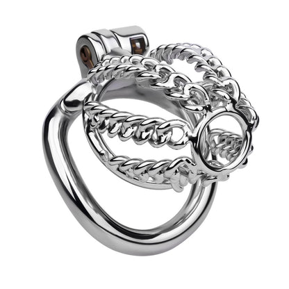 Fixed Steel Link Chastity Cage
