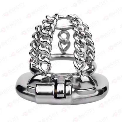 Fixed Steel Link Chastity Cage