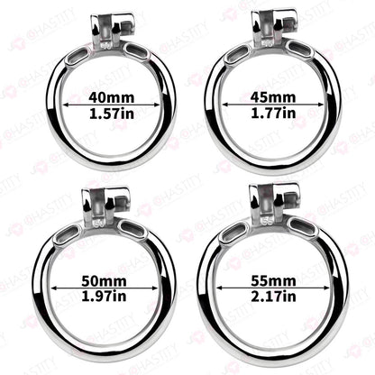 Fixed Steel Link Chastity Cage