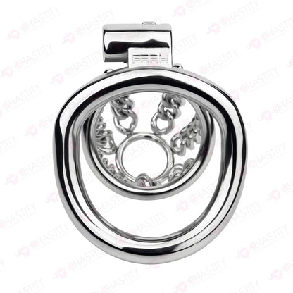 Fixed Steel Link Chastity Cage