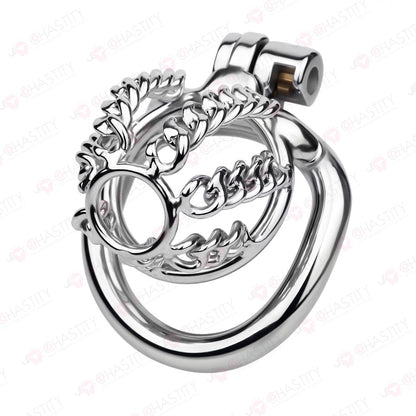 Fixed Steel Link Chastity Cage