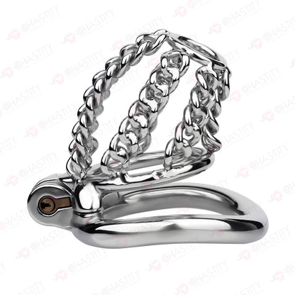 Fixed Steel Link Chastity Cage