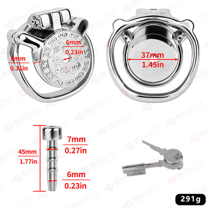 Flat Ancient Coin Nofap Chastity Cage