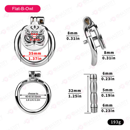 Flat Chastity Tattoo Cage