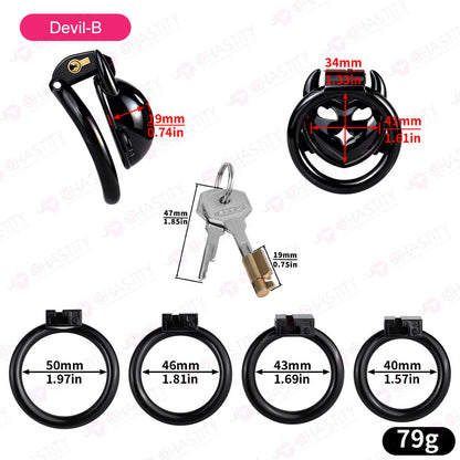 Flat Devil Black Cock Cage