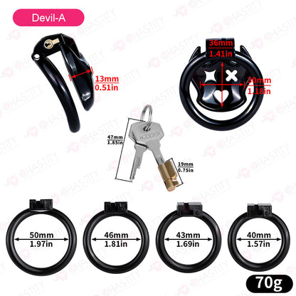 Flat Devil Black Cock Cage