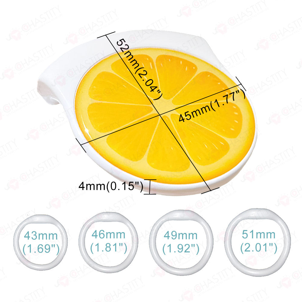 Flat Fruit Series - Lemon No Peeing In Chastity