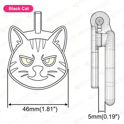 Flat Kitty Pet Chastity Cage New Design