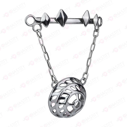 Flat Male Chastity Metal Chain Underwear