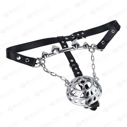 Flat Male Chastity Metal Chain Underwear