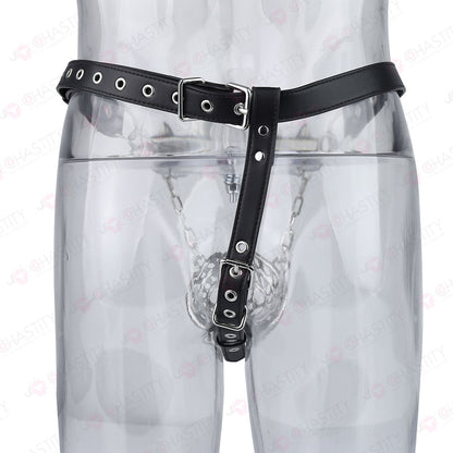 Flat Male Chastity Metal Chain Underwear