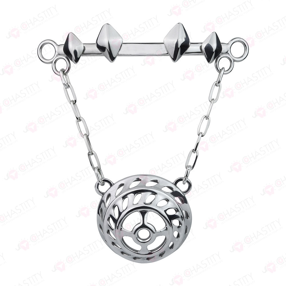 Flat Male Chastity Metal Chain Underwear
