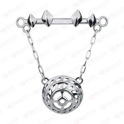Flat Male Chastity Metal Chain Underwear