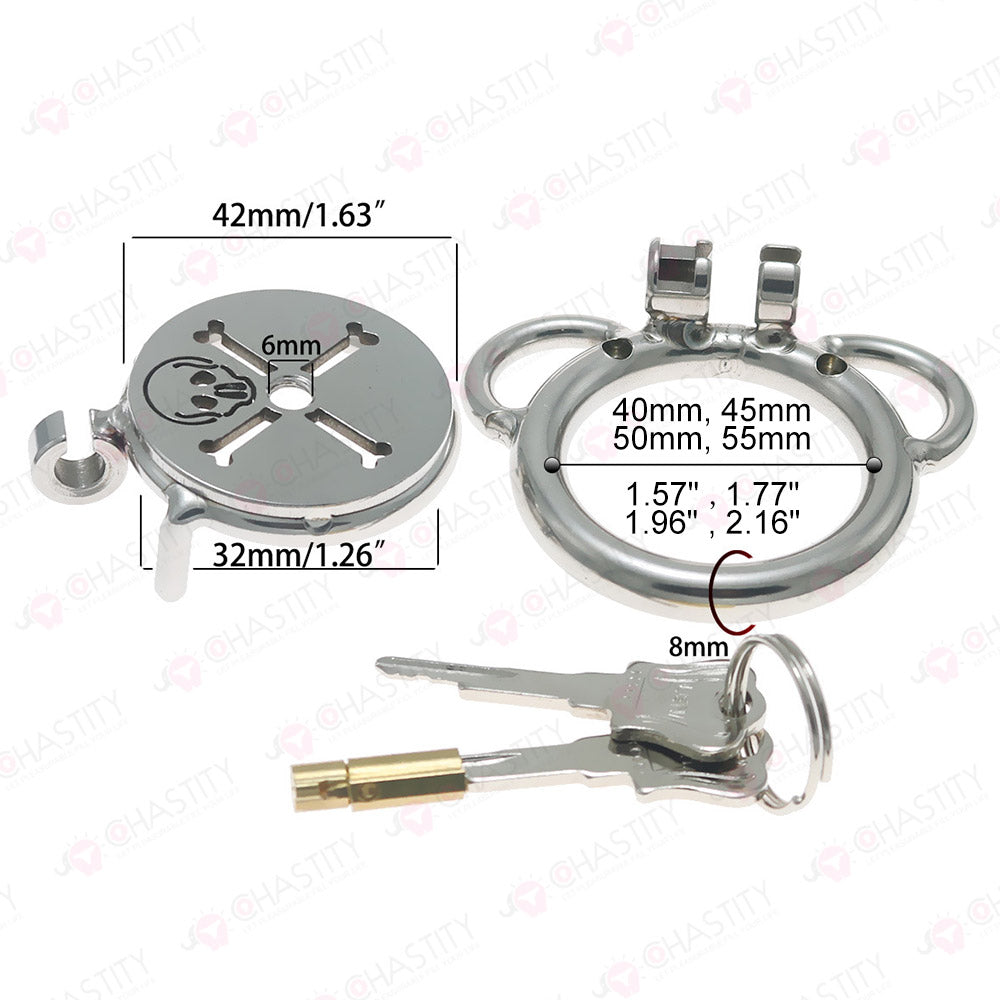 Flat Pirate Aggressor Chastity Device