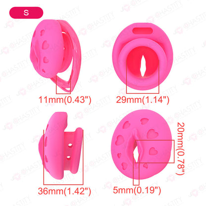 Flat Soft Silicone - Crossdresser In Chastity Cage