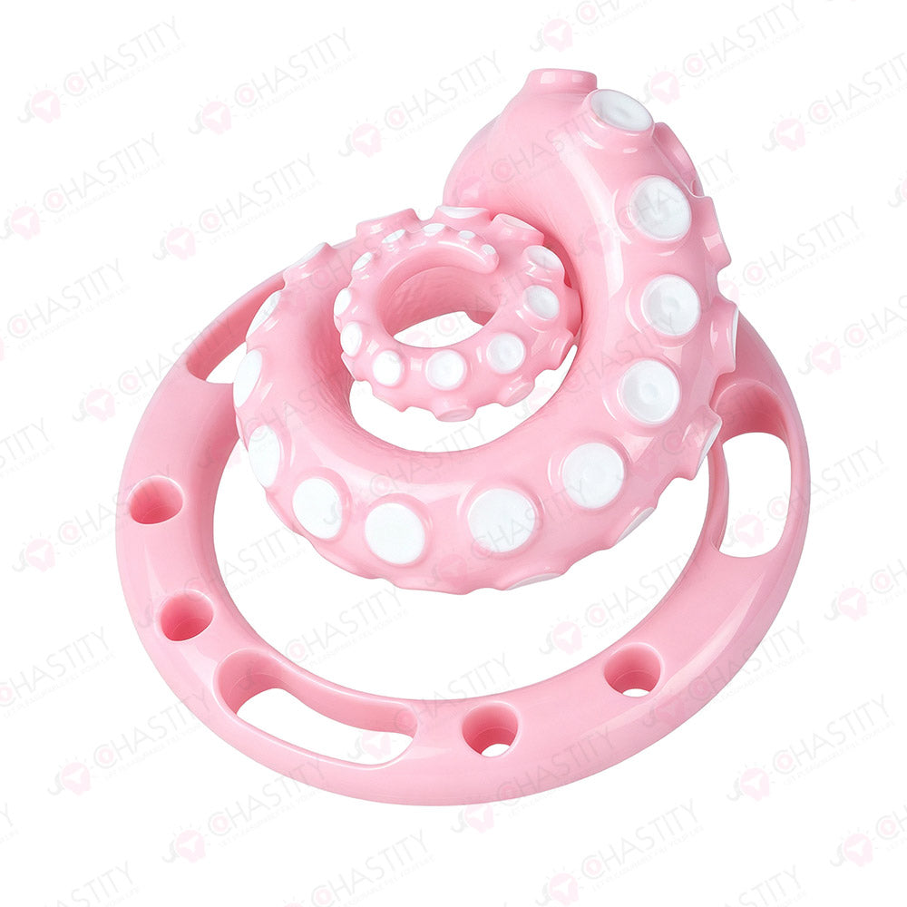 Flat Tentacle Coiled Chastity Cage