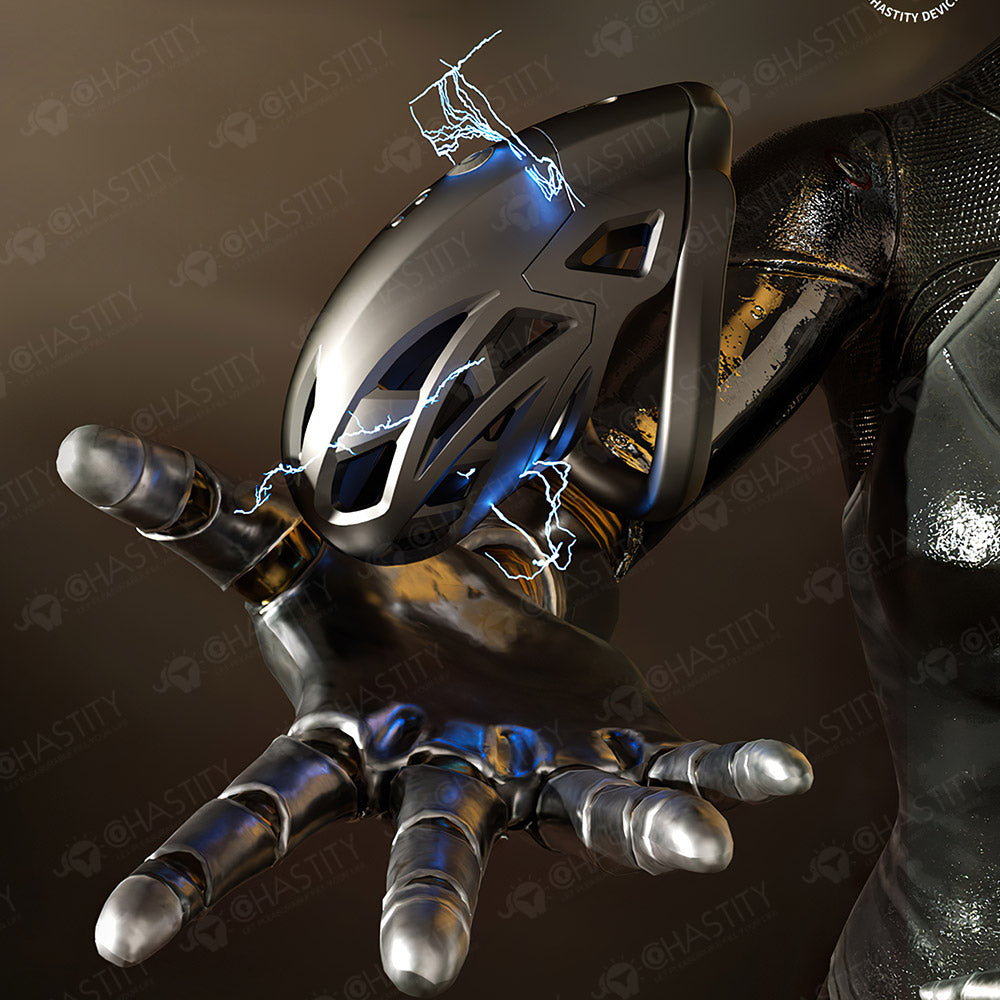 Future Warrior Armor App Controlled Cock Cage (Electric Shock)