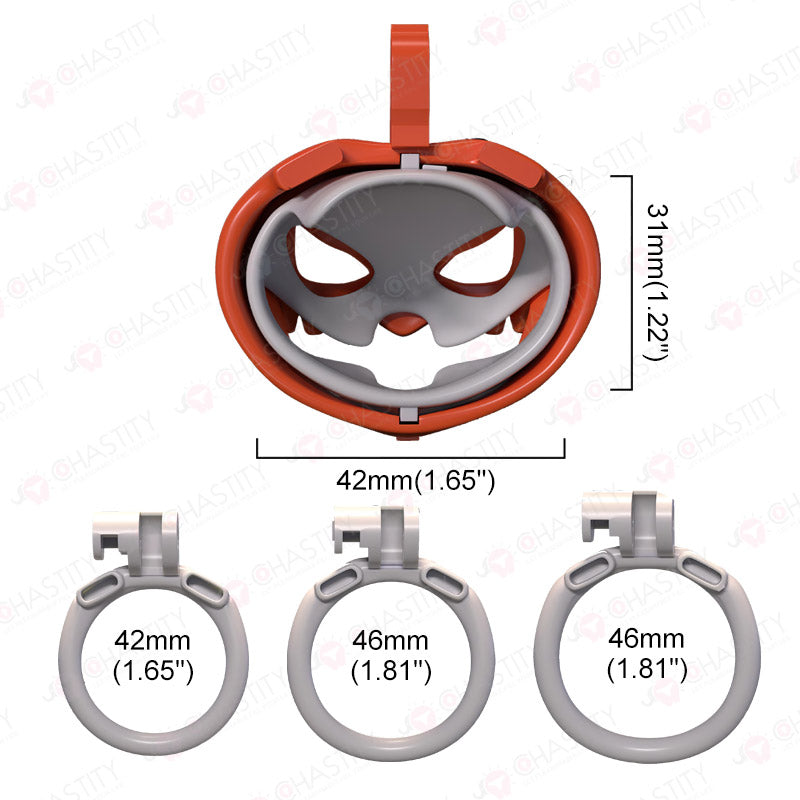 Halloween Jack-o'-lantern Chastity Cage