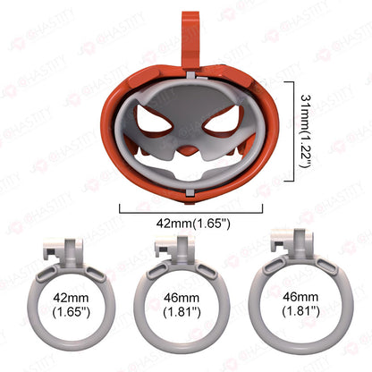 Halloween Jack-o'-lantern Chastity Cage