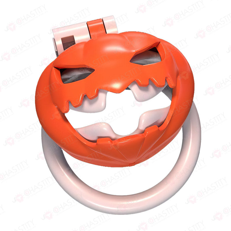 Halloween Jack-o'-lantern Chastity Cage