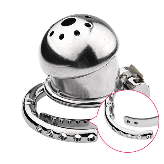 Helmet Chastity Cage With Adjustable Penis Ring