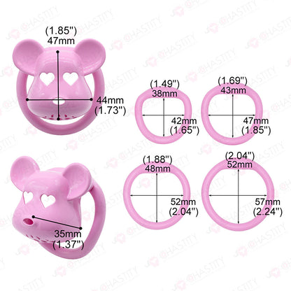 Horny Little Bear Chastity Cage