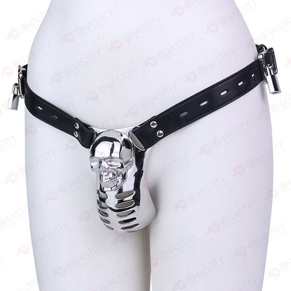 Horror Skull Metal Cover Chastity Cage