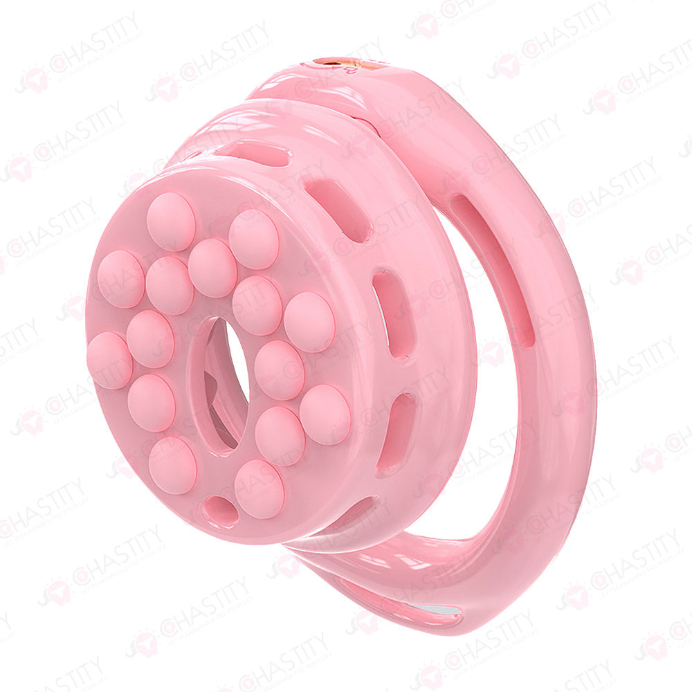 Installable Soft Nail Flat Chastity Cock Cage